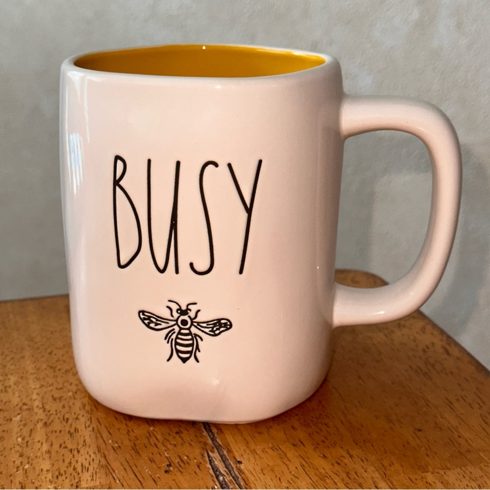 Rae Dunn BUSY Bee Ceramic Mug BRAND NEW!!
